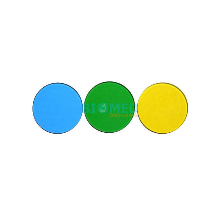 Filtros Para Microscopio Azul/Amarillo/Verde
