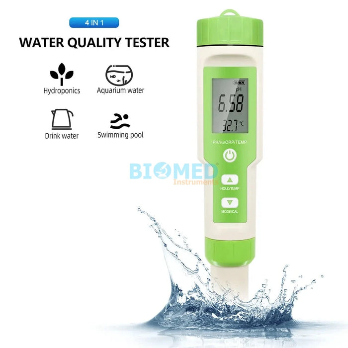 Medidor de pH/ Orp/ Hydrogen / Temperatura , 4 en 1