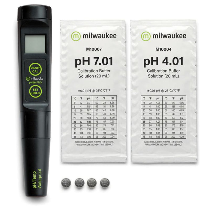 Medidor de pH / temperatura de bolsillo con electrodo reemplazable PH56