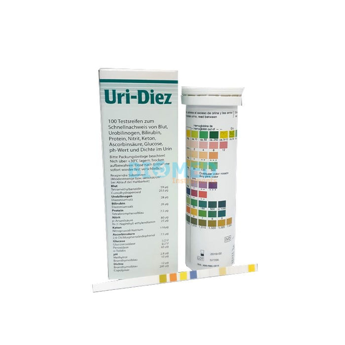 Tiras Para Orina 10 Parametros 100 Unid Uri10