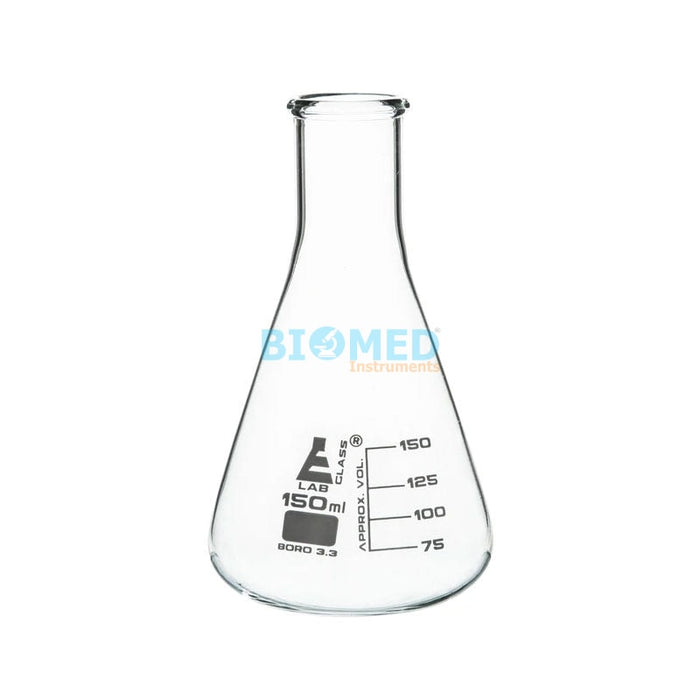 Erlenmeyer de vidrio Borosilicato Clase A Boro 3.3