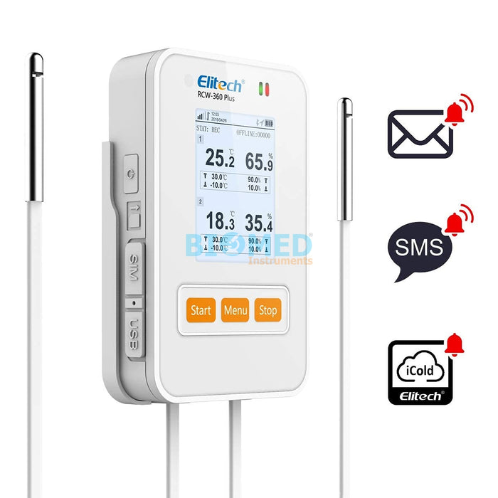 Termohigrómetro con Datalogger Temperatura y Humedad Wifi Elitech RCW-360PW-TH