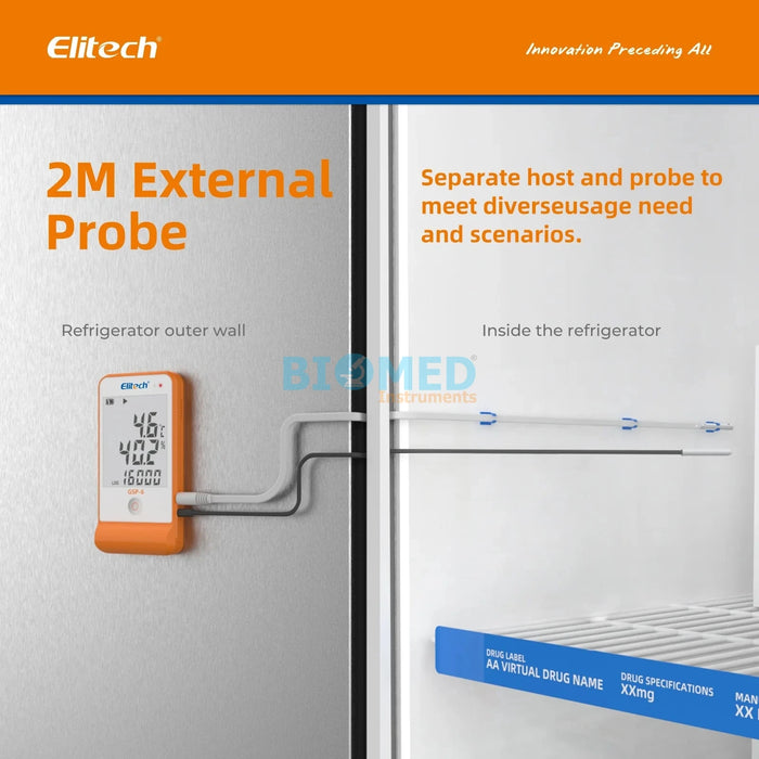 Termohigrómetro con Datalogger temperatura y humedad Elitech GSP-6