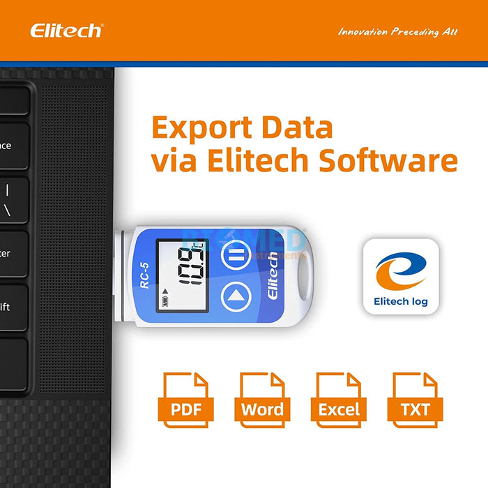 Termohigrómetro con Datalogger Temperatura Usb Elitech RC-5