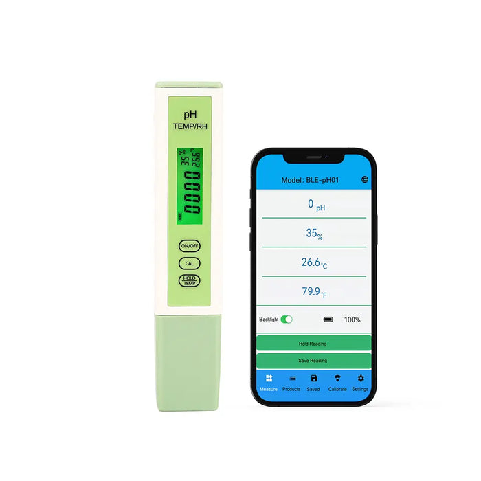 Medidor de Ph / Humedad / Temperatura, 3 en 1 , Android App