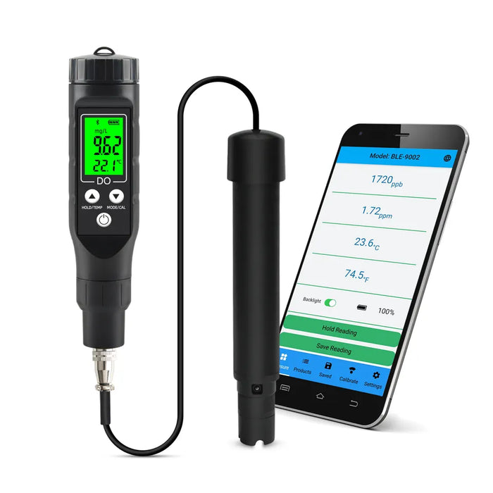 Medidor de Oxigeno Disuelto y Temperatura, con Android App