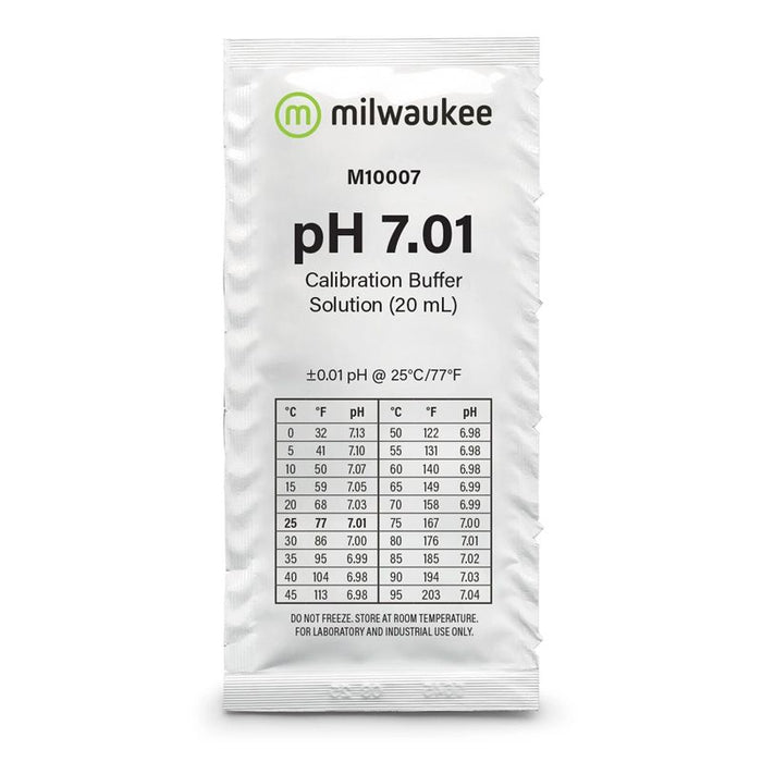 Sobre de solucion de calibracion de PH 7.01 Milwaukee M10007B