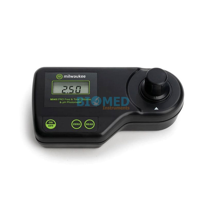 Fotómetro profesional de pH y cloro libre y total Mi411-R