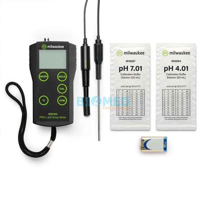 Medidor de pH / temperatura portátil para alimentos MW102-FOOD