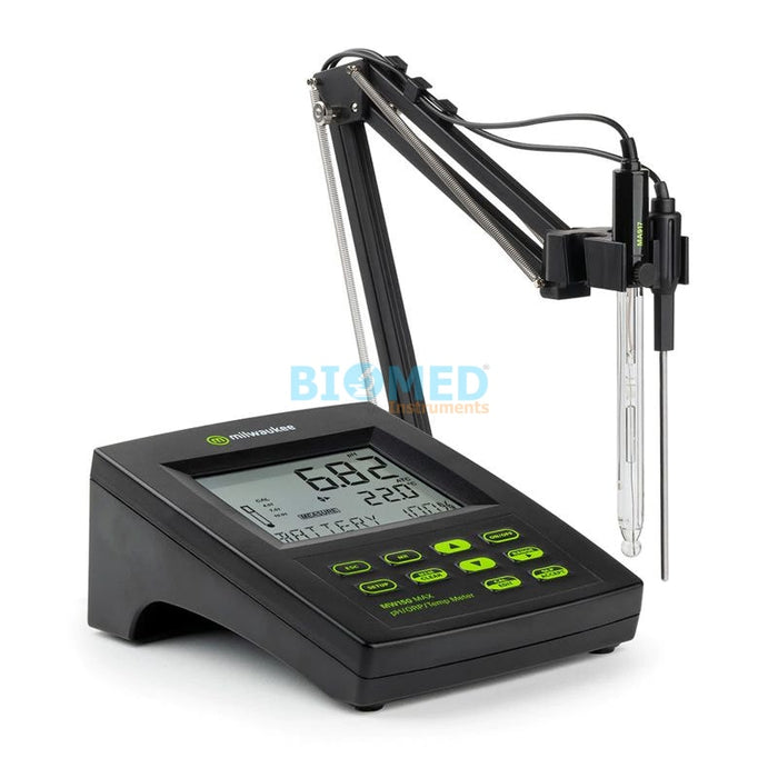 Medidor de pH / ORP / temperatura de Mesa MW150 — Biomed Instruments