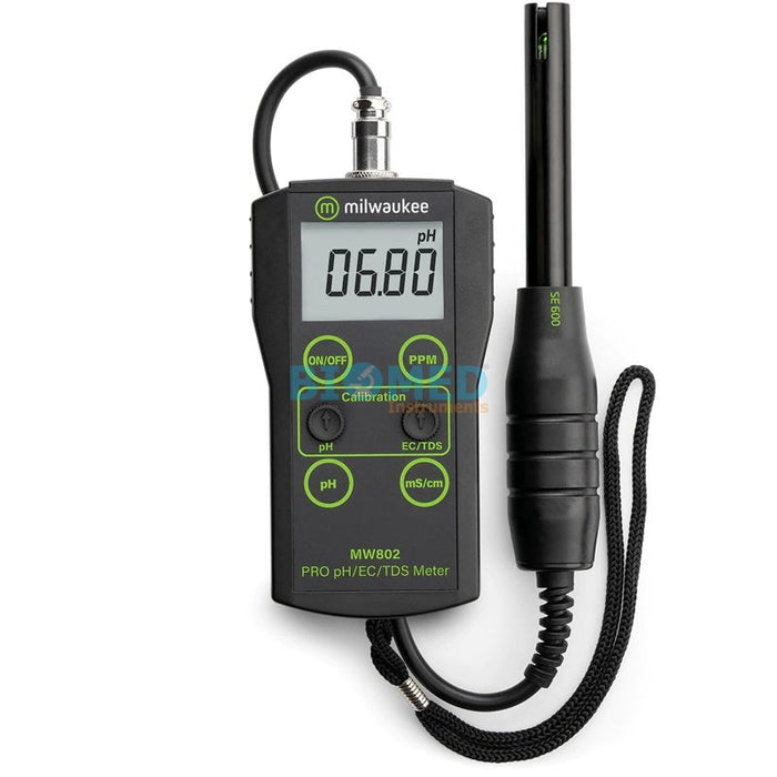 Medidor combinado de pH / conductividad / TDS portátil estándar MW802