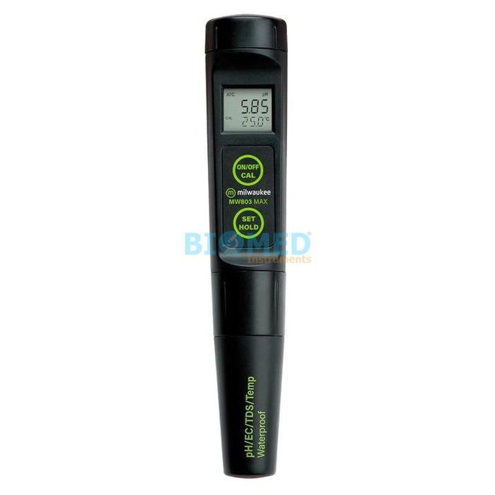 Medidor de pH / conductividad / TDS / temperatura con electrodo reemplazable MW803