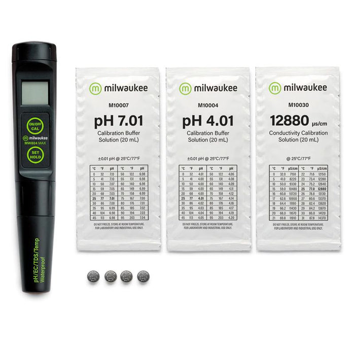 Medidor de pH / conductividad / TDS / temperatura con electrodo reemplazable MW804
