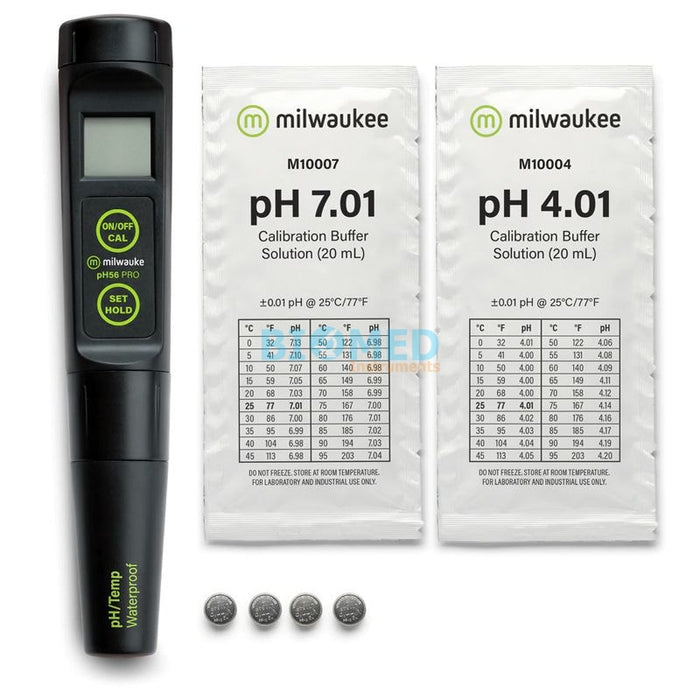 Medidor de pH / temperatura de bolsillo con electrodo reemplazable PH56