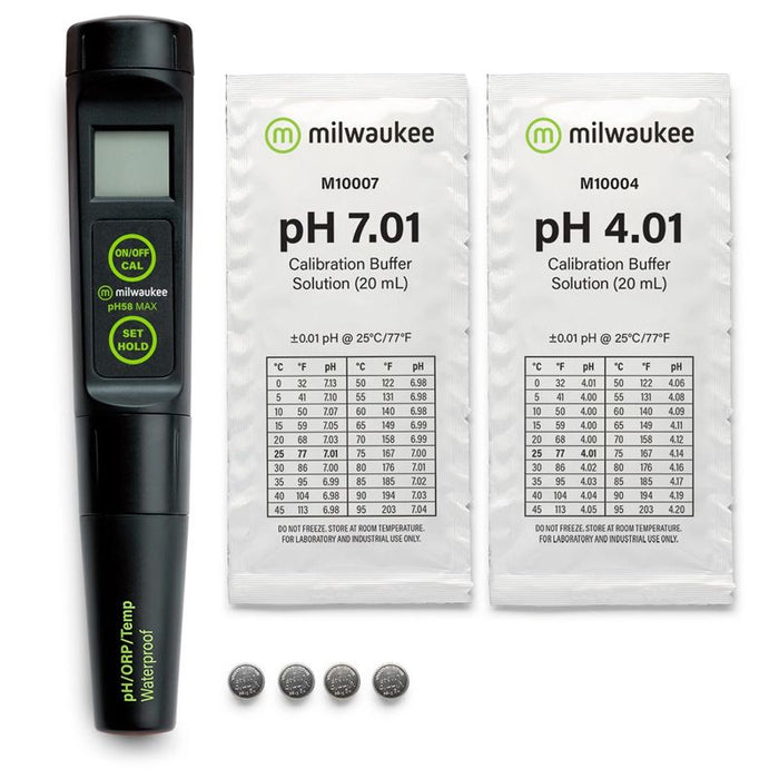 Medidor de pH / ORP y Temperatura de bolsillo con electrodo reemplazable PH58