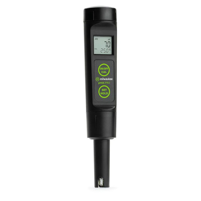Medidor de pH / temperatura de bolsillo con electrodo reemplazable PH55