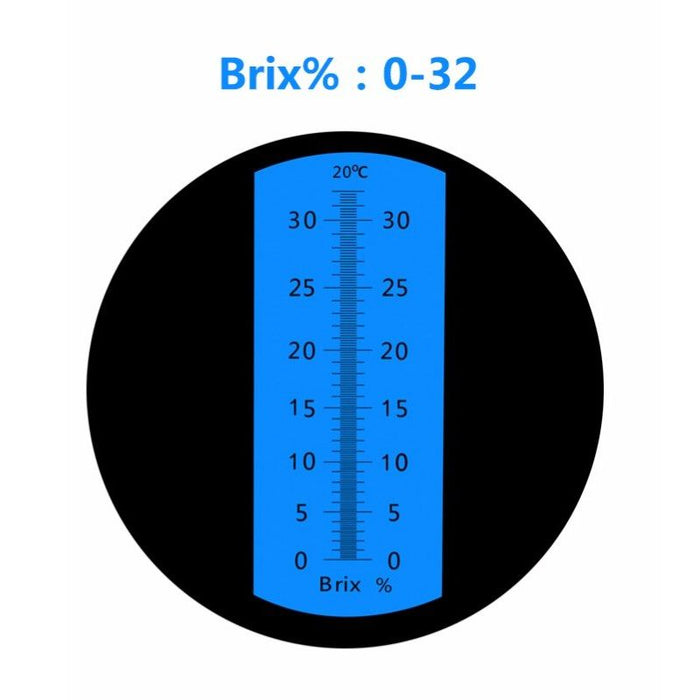 Refractómetro 0-32 % Brix Atc