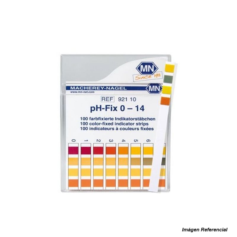 Papel Indicador de pH 0-14 en Tiras